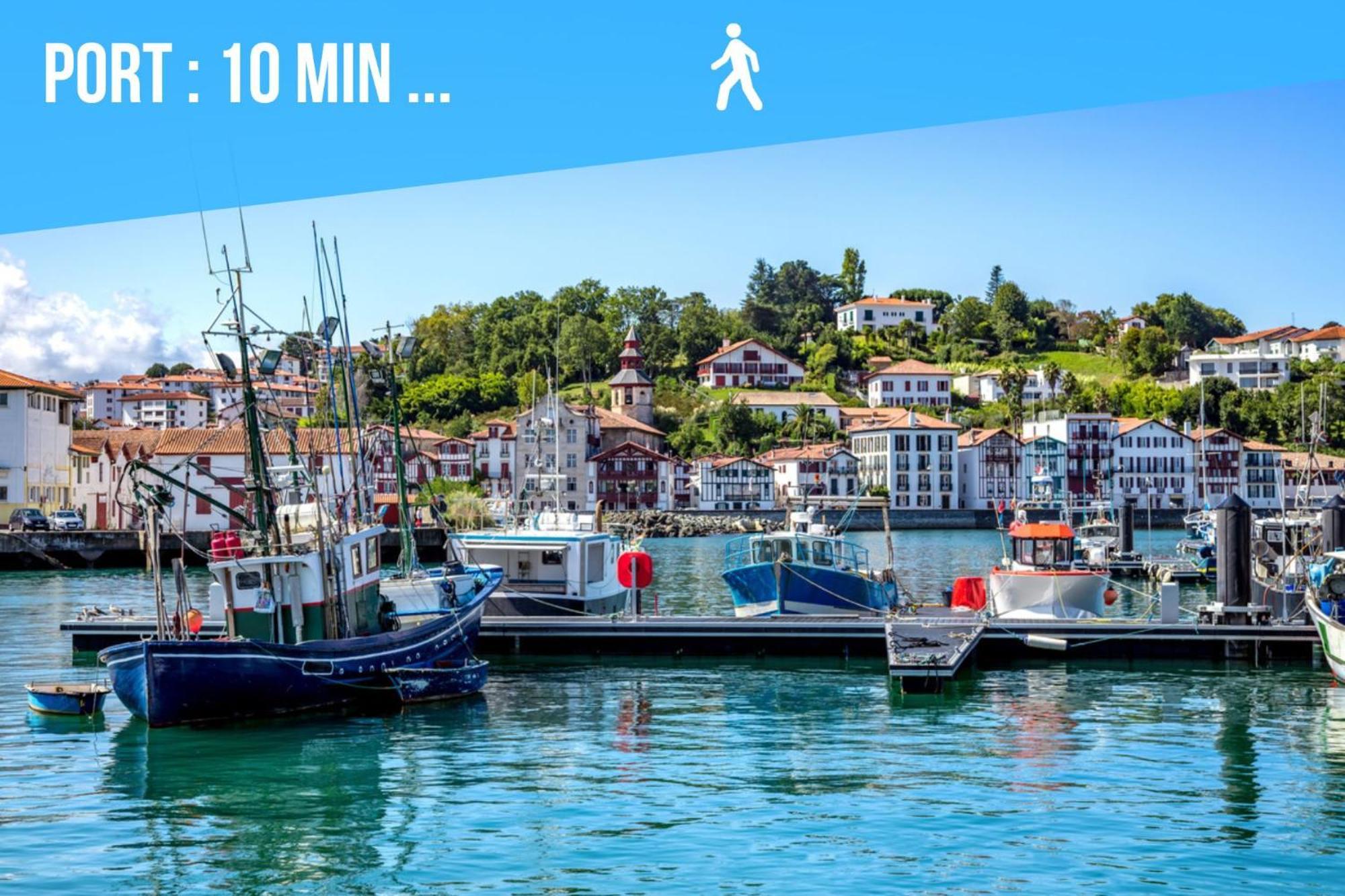 Caporizon-Baillenia-T1 Vue Montagne - Piscine St Jean De Luz Apartment Сен Жан дьо Луз Екстериор снимка